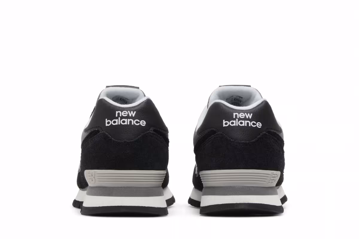 New Balance 574 Big Kid Wide Black White, view 7