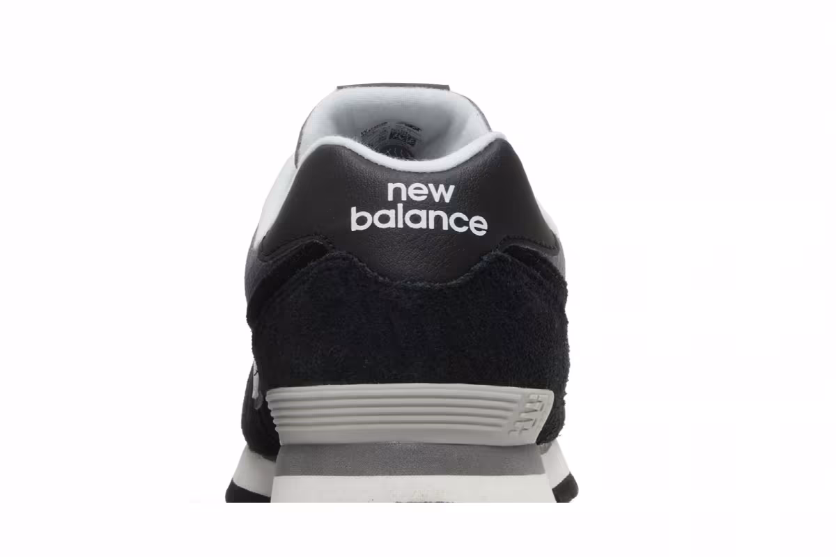 New Balance 574 Big Kid Wide Black White, view 8
