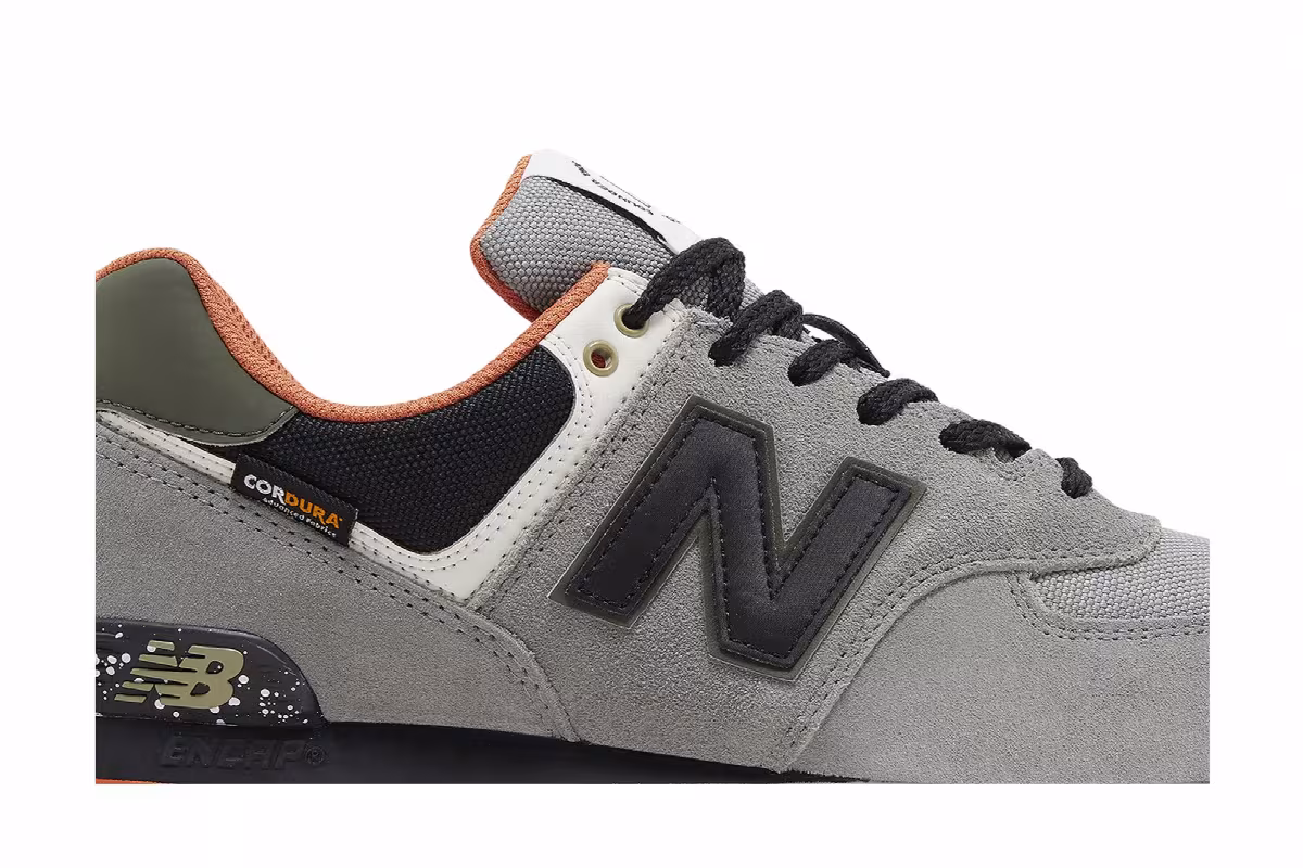 New Balance 574 Rugged Apollo Grey Black, view 3