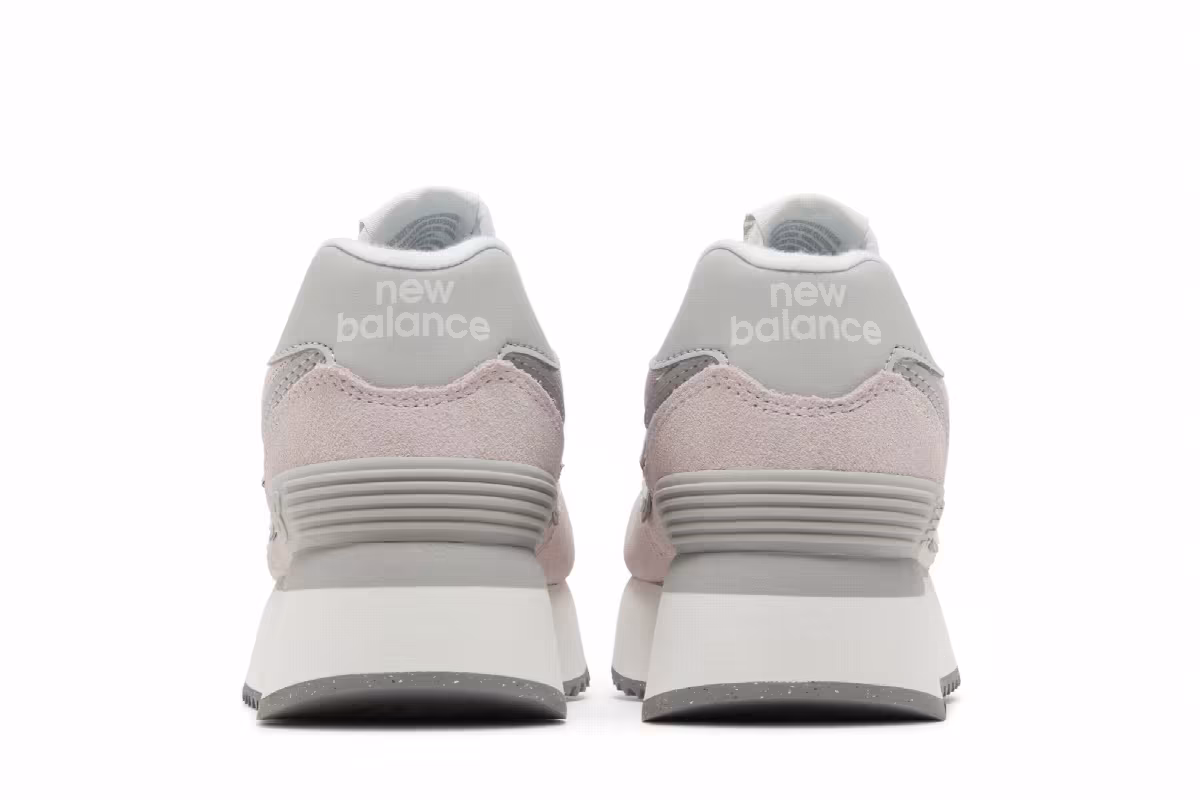 New Balance Women's 574+ Stone Pink, view 7