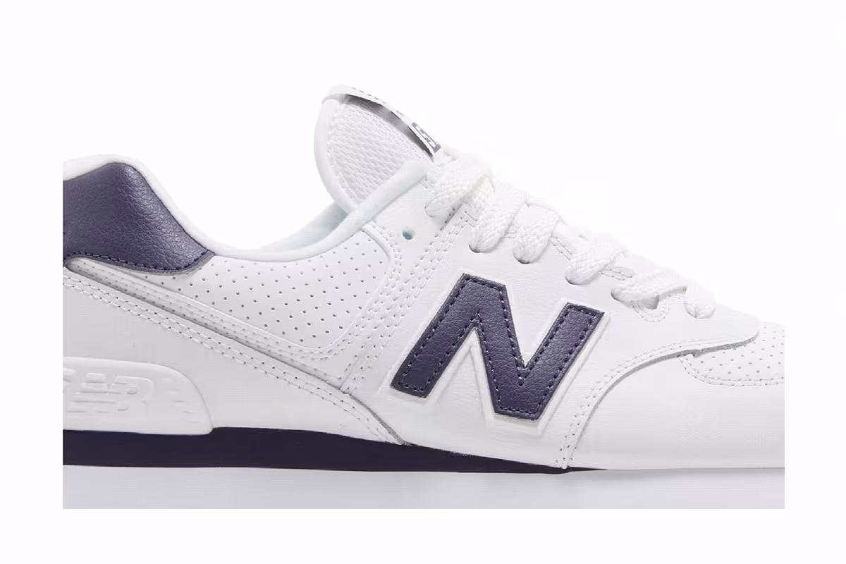New Balance Women's 574+ White Violet, view 3
