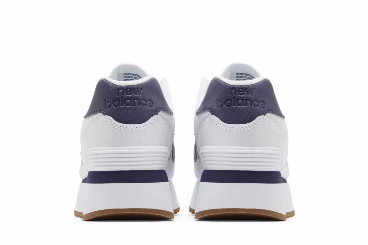 New Balance Women's 574+ White Violet, view 7