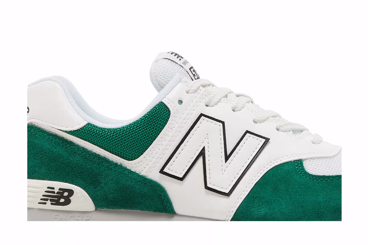 New Balance 574 Classic Pine White, view 3