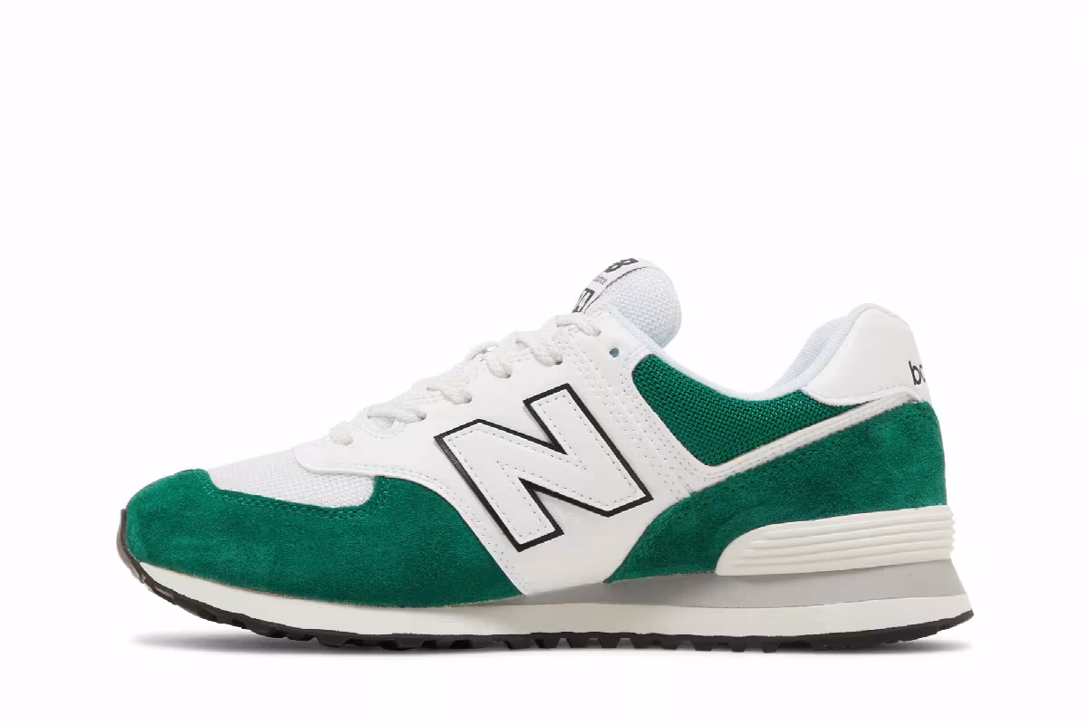 New Balance 574 Classic Pine White, view 4