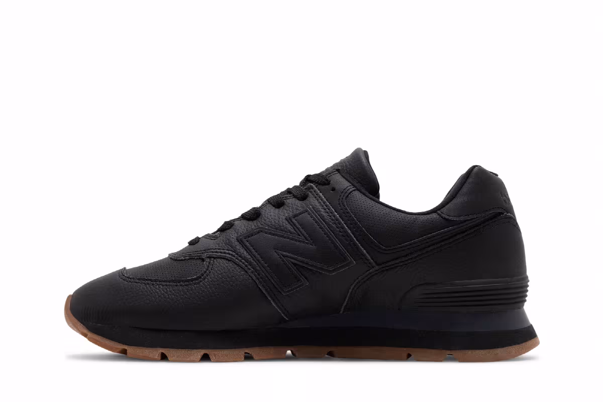 New Balance 574 Black Phantom Gum, view 4