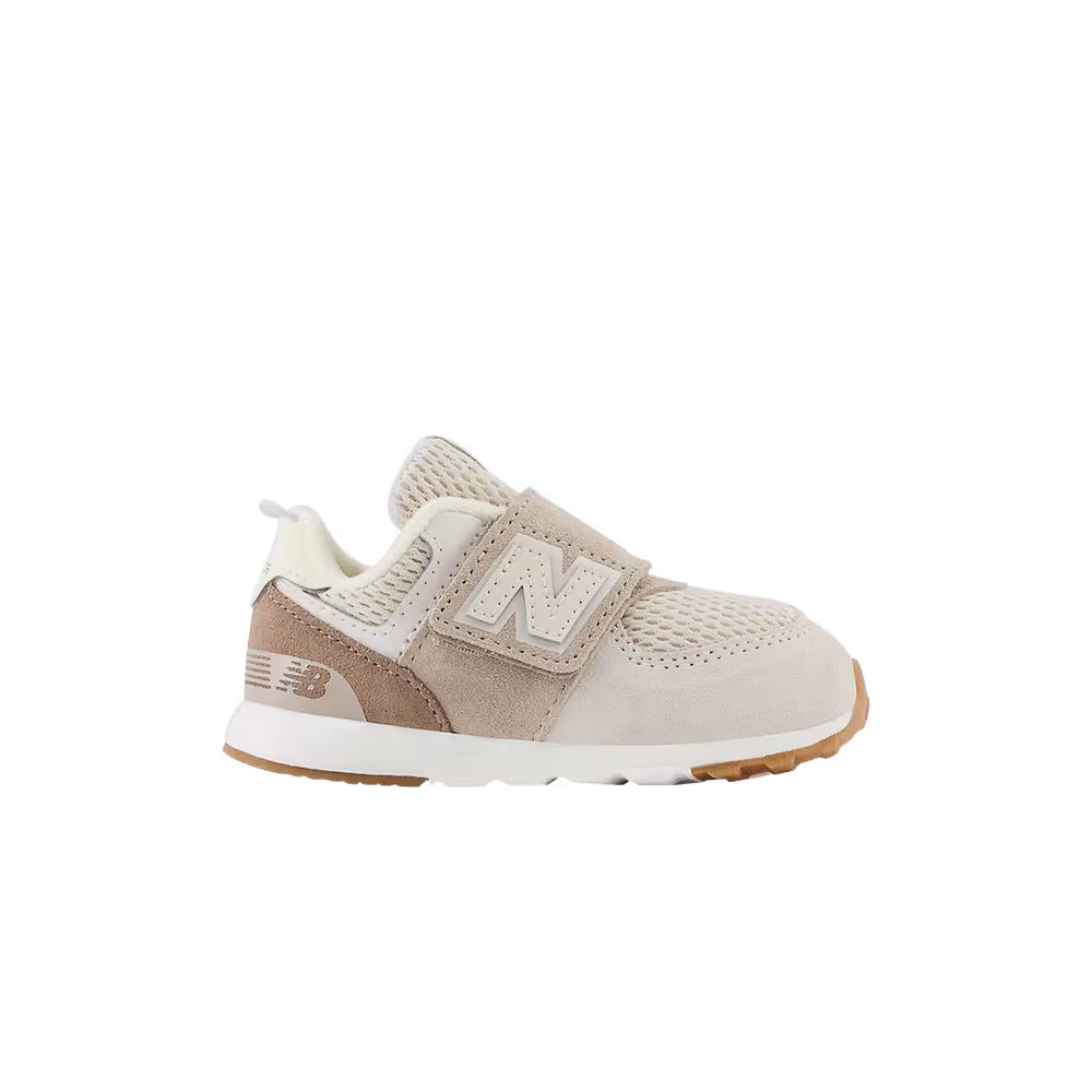 New Balance 574 New-B Hook & Loop Toddler Grey Wolf Sunrise