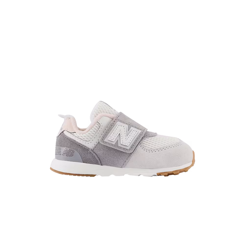 New Balance 574 New-B Hook & Loop Toddler Grey Matter Rose Sand