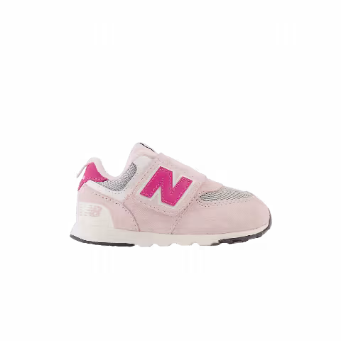 New Balance 574 New-B Hook & Loop Toddler Wide 'Crystal Pink'
