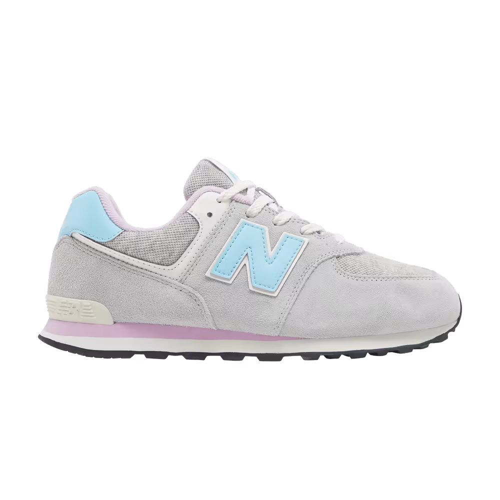 New Balance 574 Big Kid Wide Brighton Grey Aqua