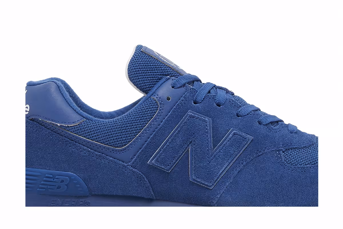 New Balance 574 Rugged Navy Marble Sole, view 3