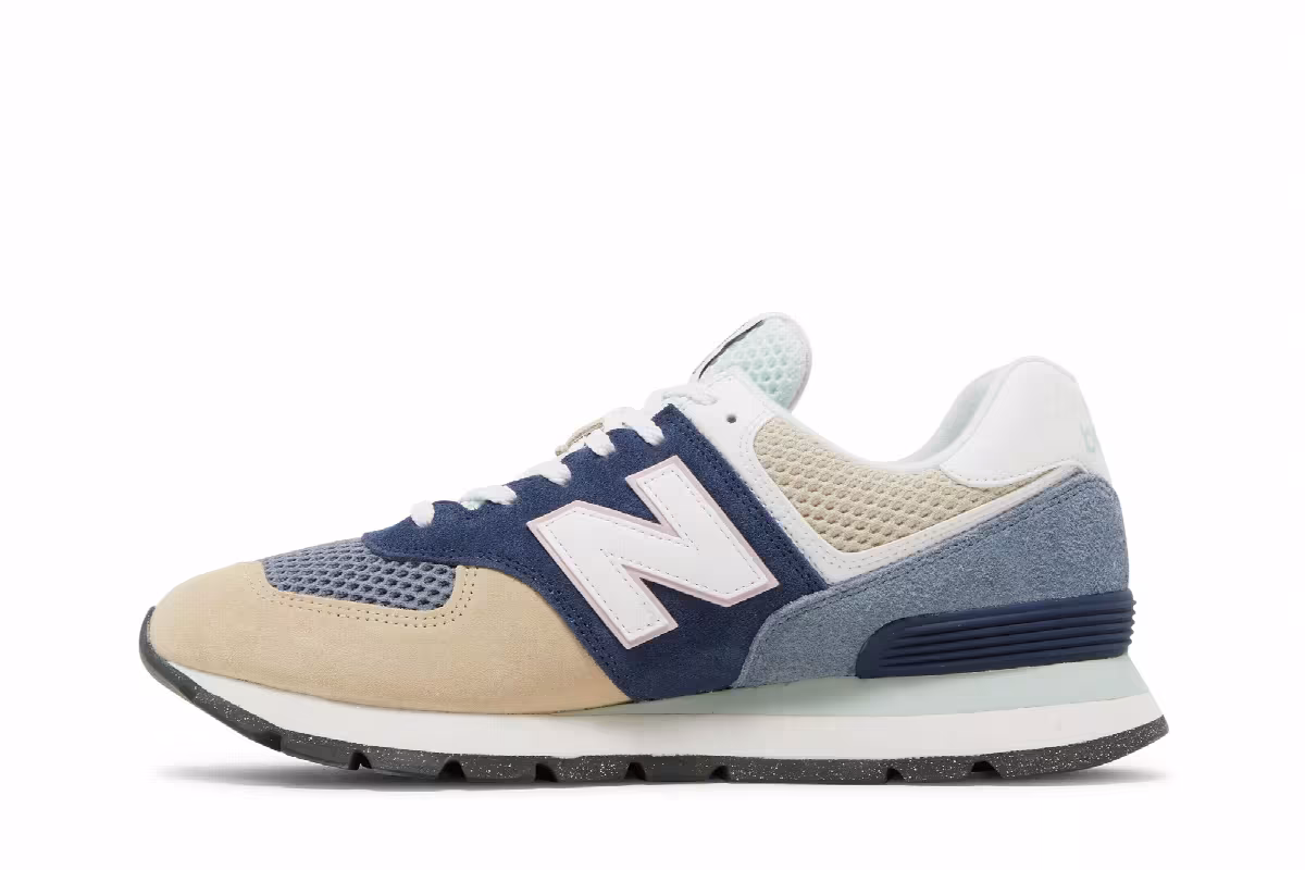 New Balance 574 Rugged Blue Beige, view 4