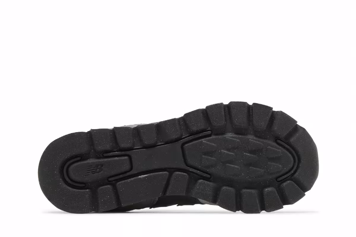 New Balance 574 Big Kid Wide Blacktop White, view 5
