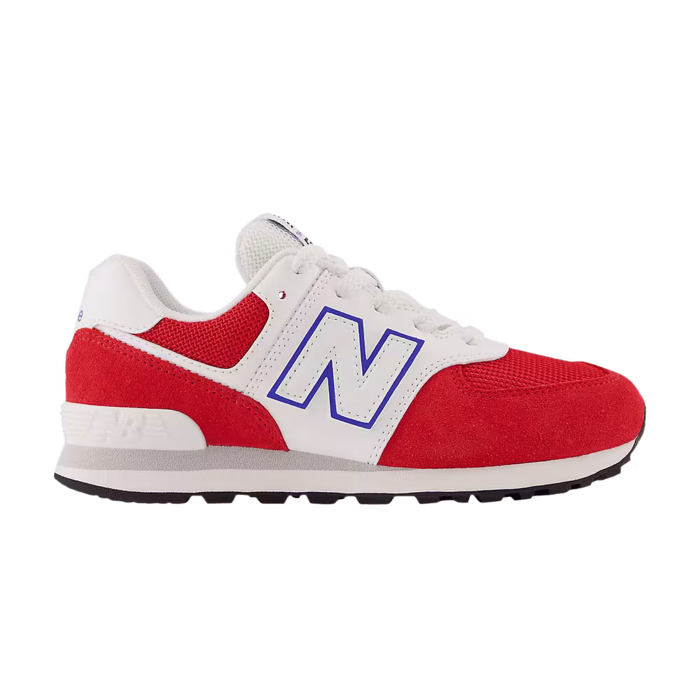 New Balance 574 Little Kid Wide Team Red White