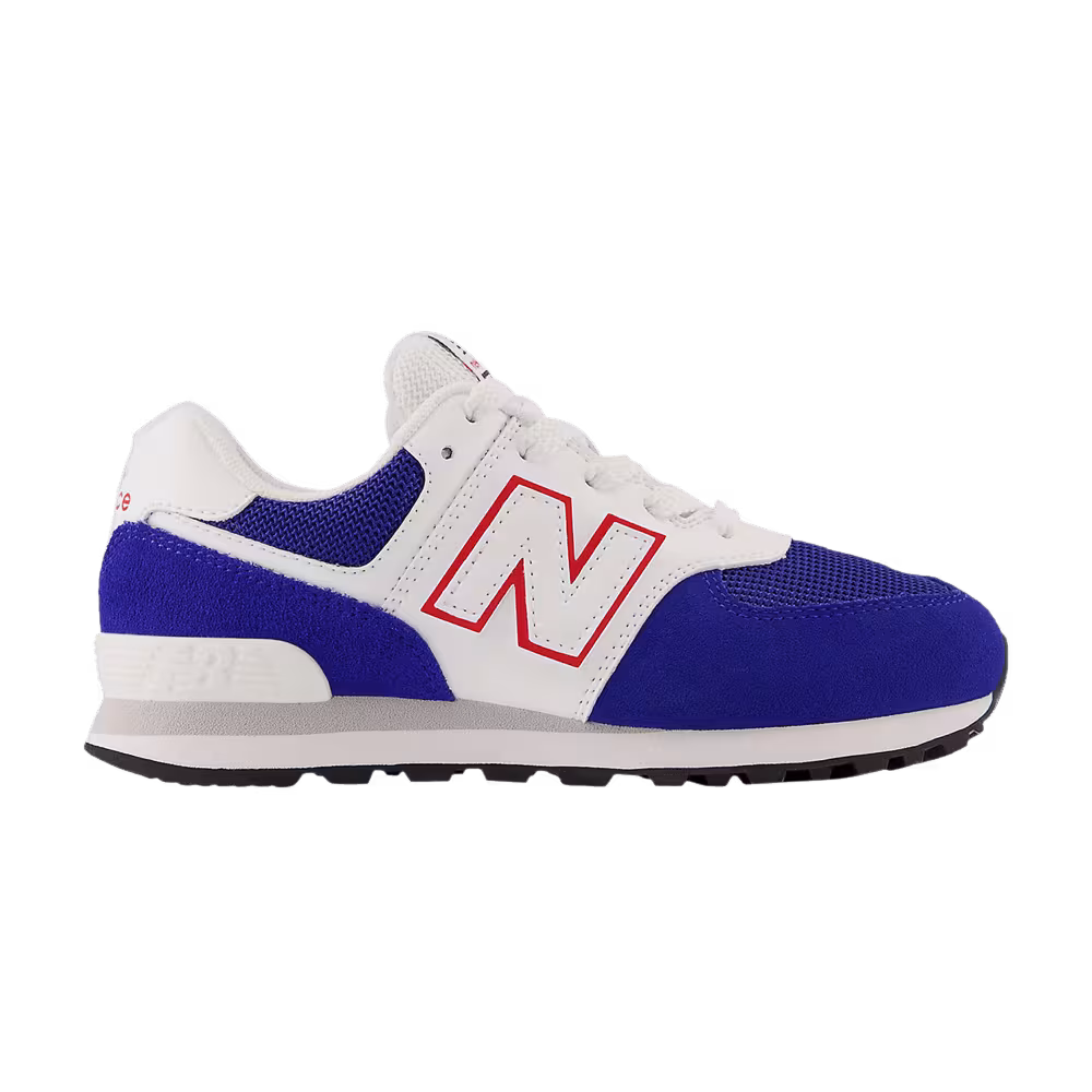 New Balance 574 Little Kid Wide Team Royal White