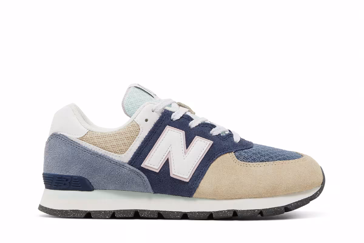 New Balance 574 Rugged Big Kid Wide Summer Brights, view 2