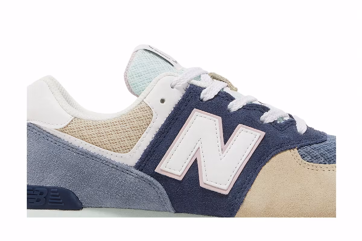 New Balance 574 Rugged Big Kid Wide Summer Brights, view 3