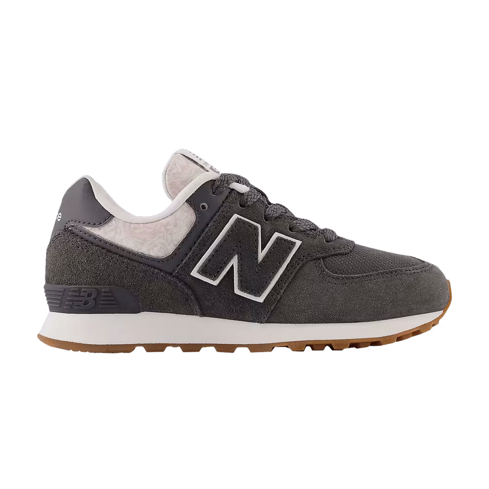 New Balance 574 Little Kid Floral - Blacktop Gum