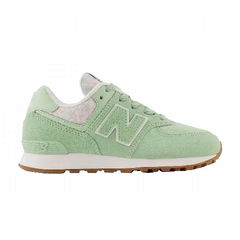 New Balance 574 Little Kid 'Floral - Avocado Gum'