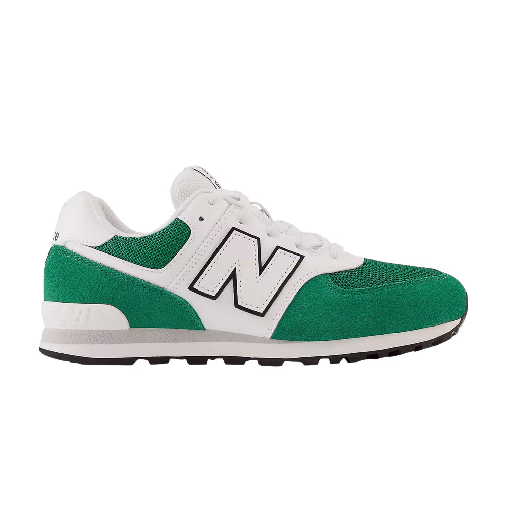 New Balance 574 Big Kid Classic Pine White