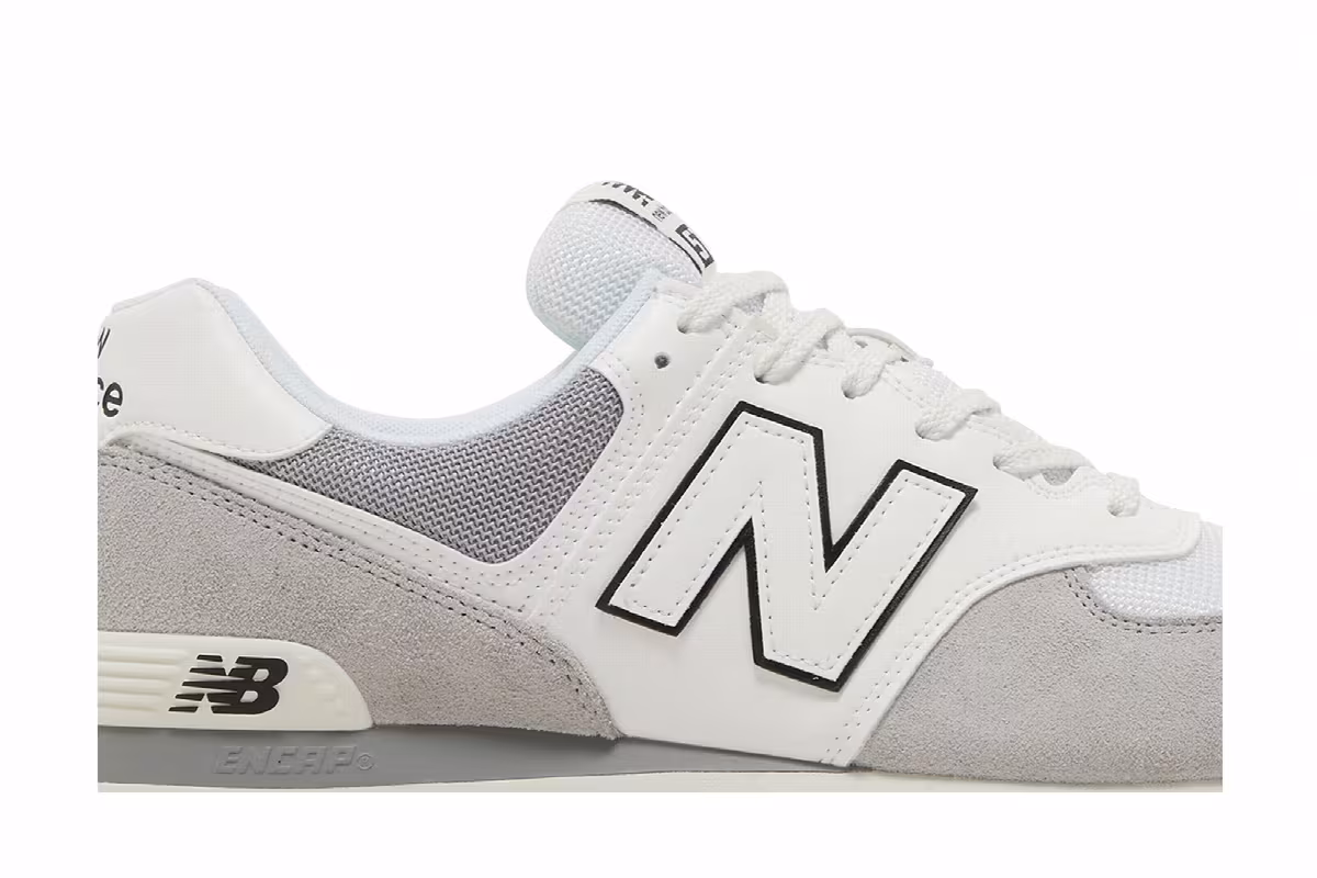 New Balance 574 Grey White, view 3