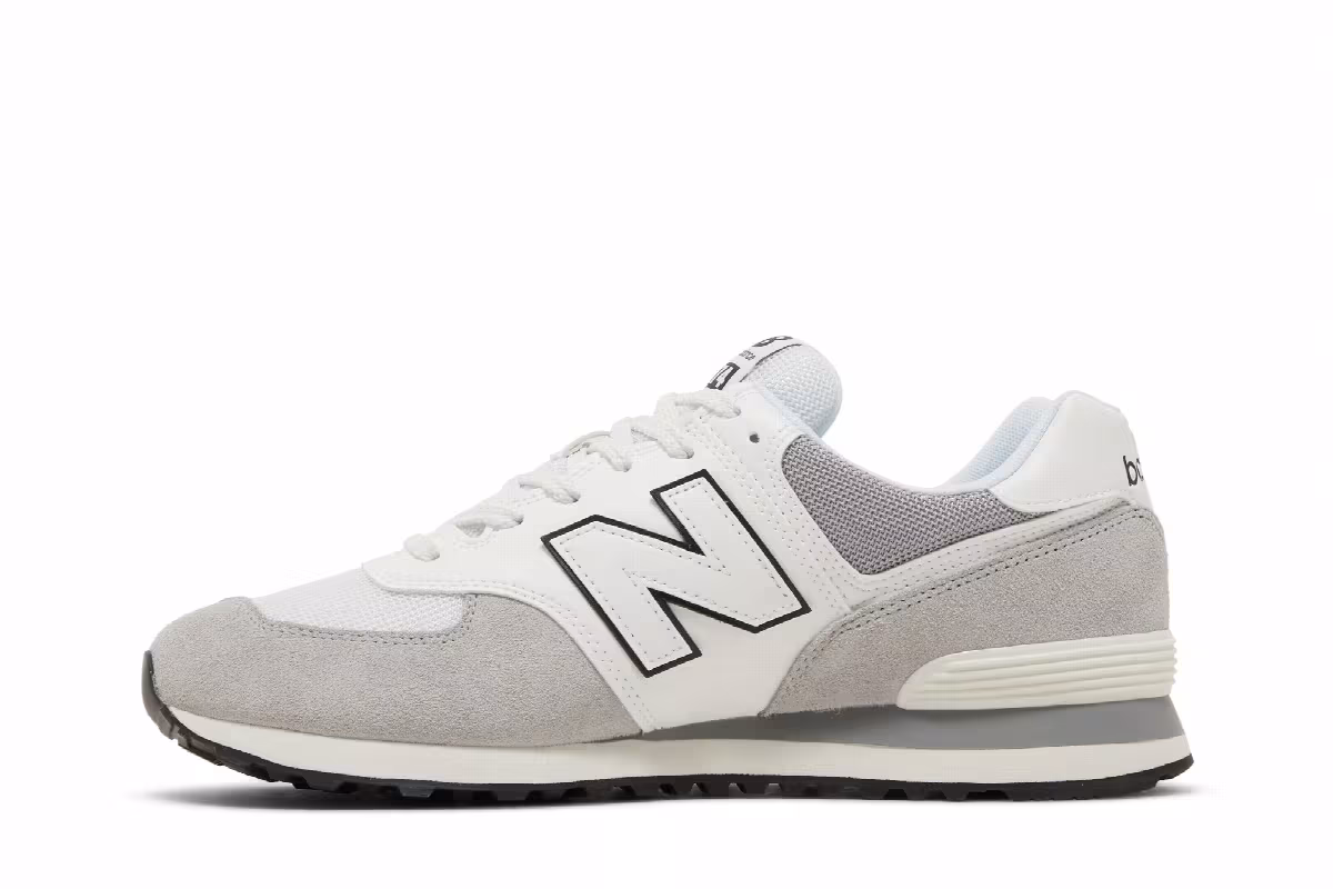 New Balance 574 Grey White, view 4