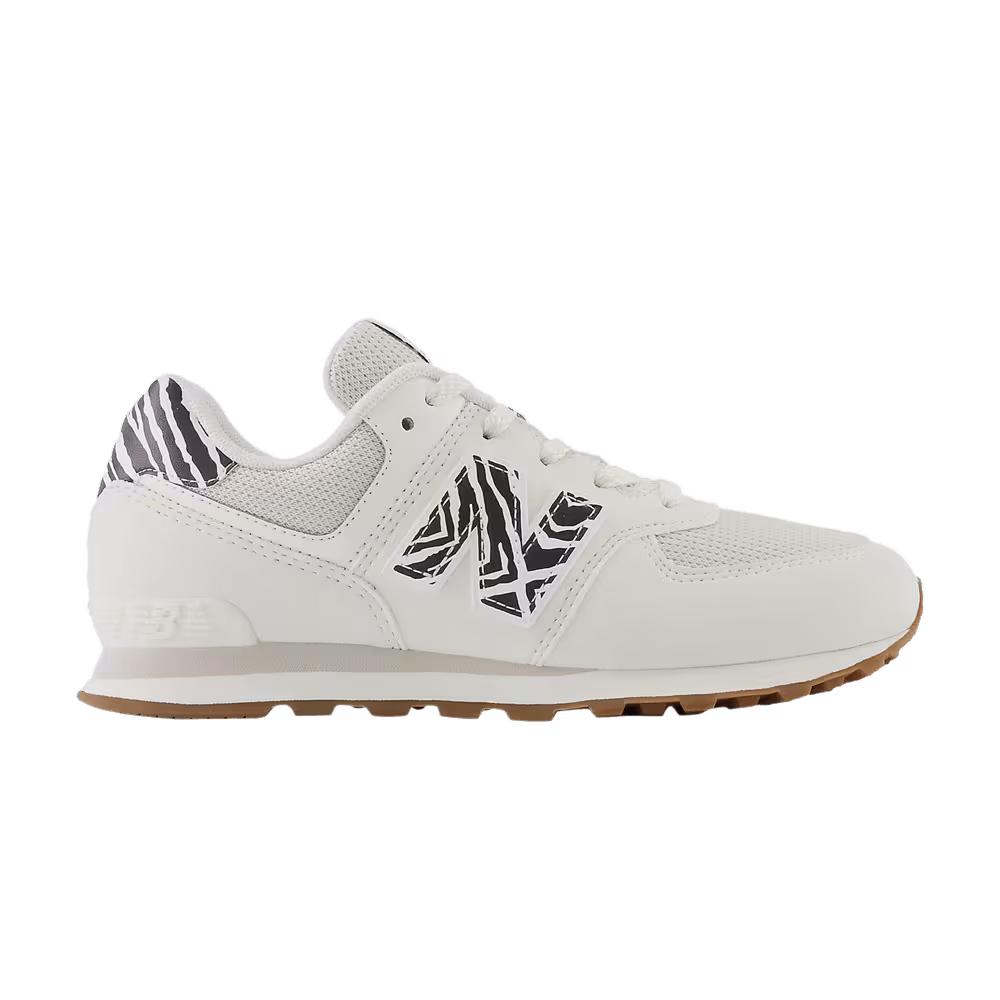 New Balance 574 Little Kid Sea Salt Zebra
