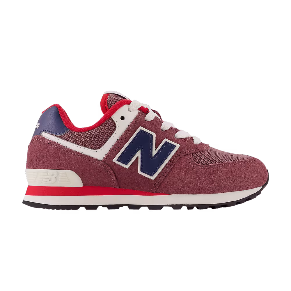 New Balance 574 Little Kid Washed Burgundy Navy