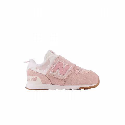 New Balance 574 New-B Hook & Loop Toddler X-Wide 'NB Athletics - Crystal Pink'