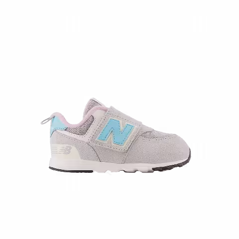 New Balance 574 New-B Hook & Loop Toddler Wide 'Brighton Grey Summer Aqua'