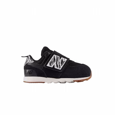 New Balance 574 New-B Hook & Loop Toddler Wide 'Zebra'