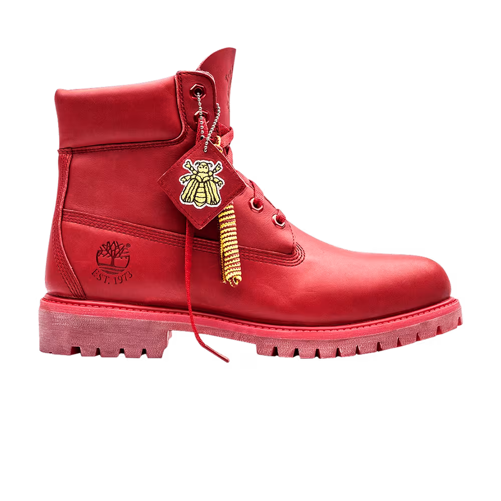 Bee Line x Timberland 6 Inch Boot Crimson