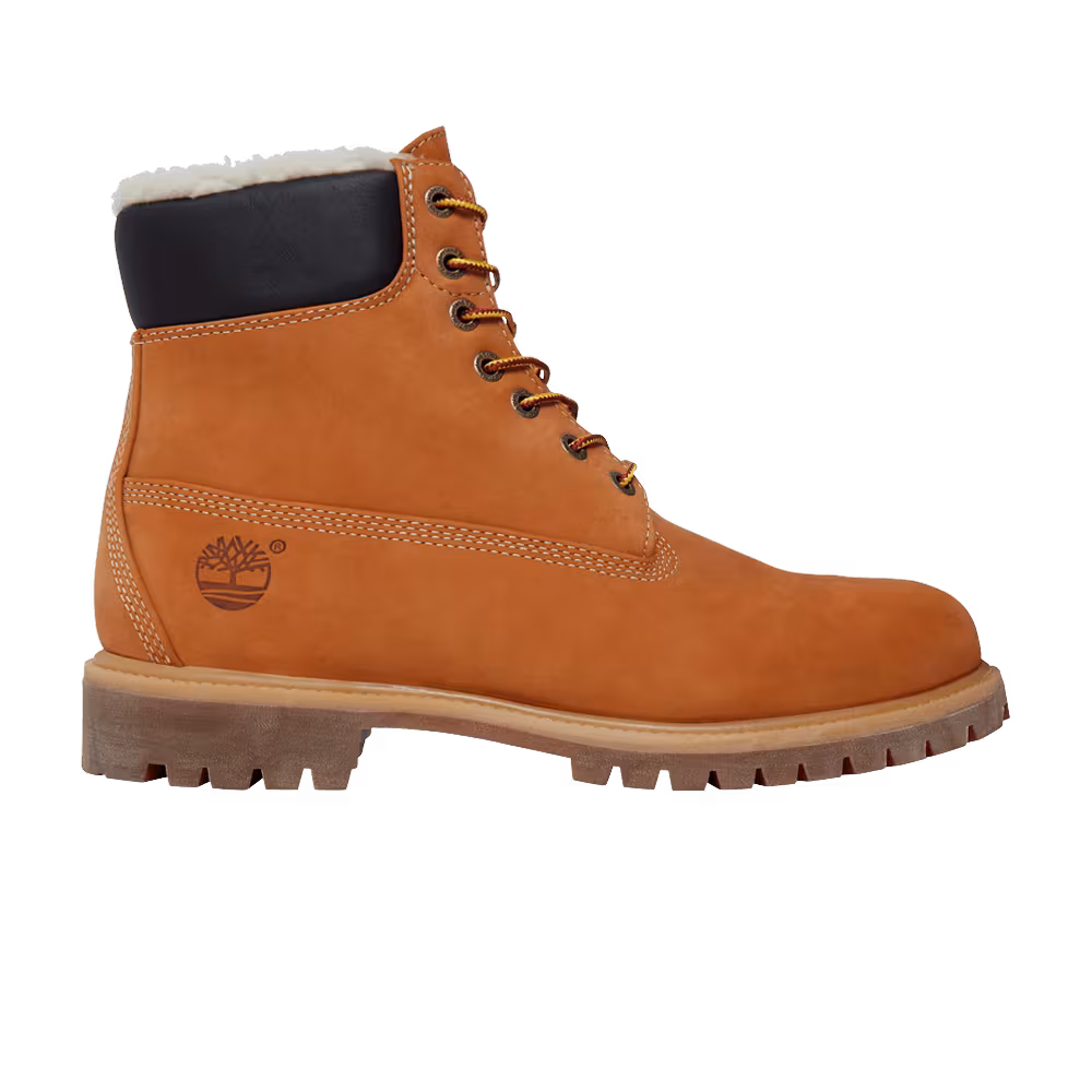 Timberland 6 Inch Fur Lined Wheat