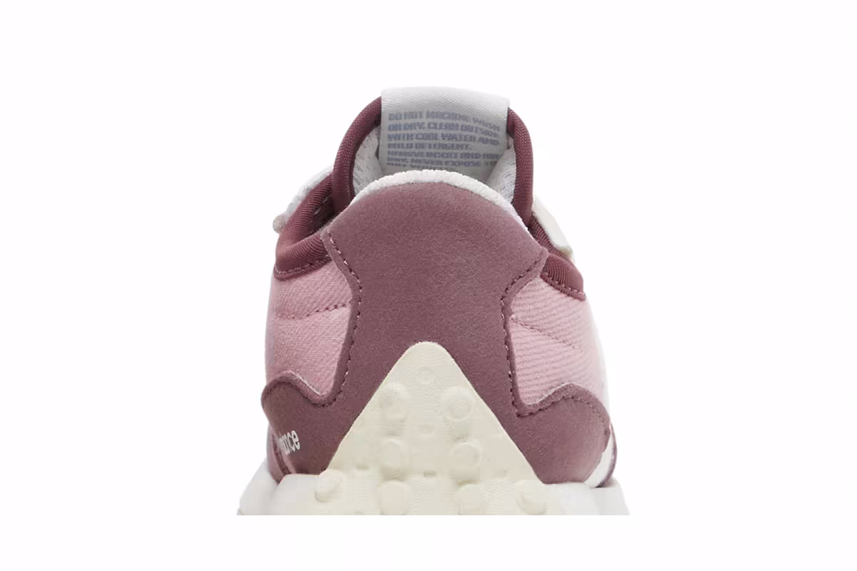 New Balance 327 Bungee Lace Toddler Washed Burgundy Hazy Rose, view 8