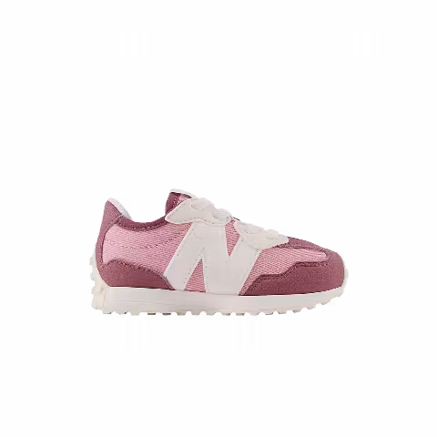 New Balance 327 Bungee Lace Toddler Wide 'Washed Burgundy Hazy Rose'