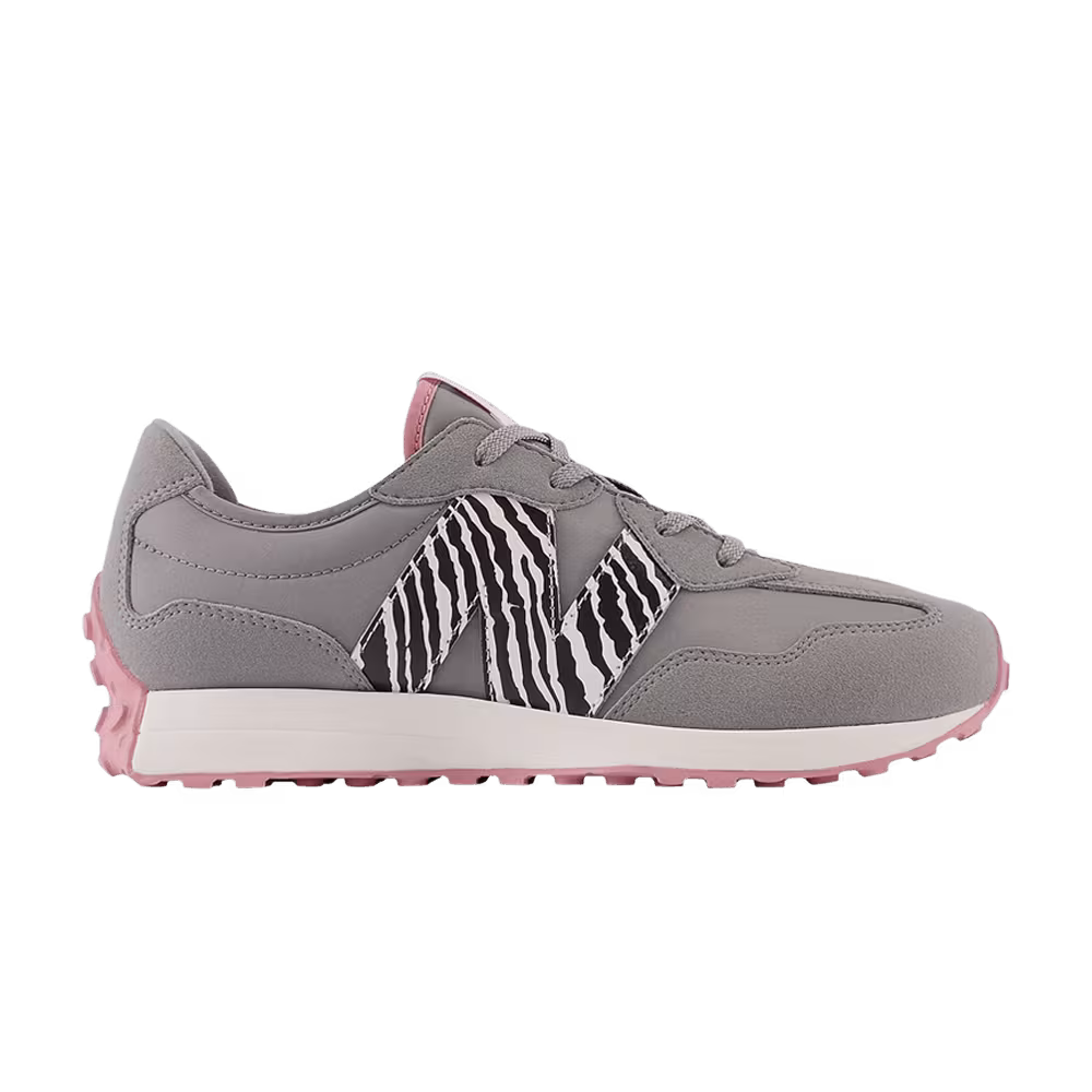 New Balance 327 Big Kid Wide Zebra - Shadow Grey