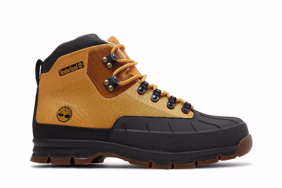 Timberland Euro Hiker Shell Toe Boot Wheat Black, view 2