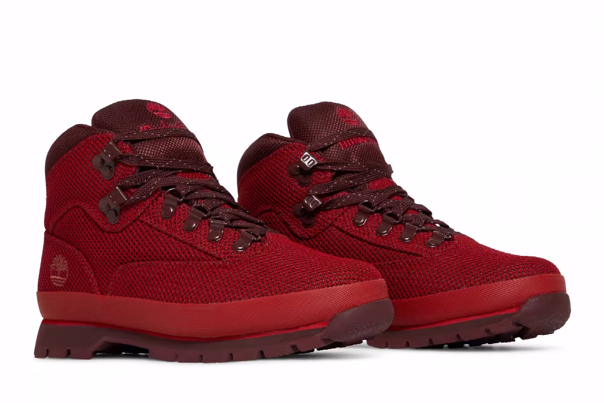 Timberland Euro Hiker Mid Medium Red, view 9