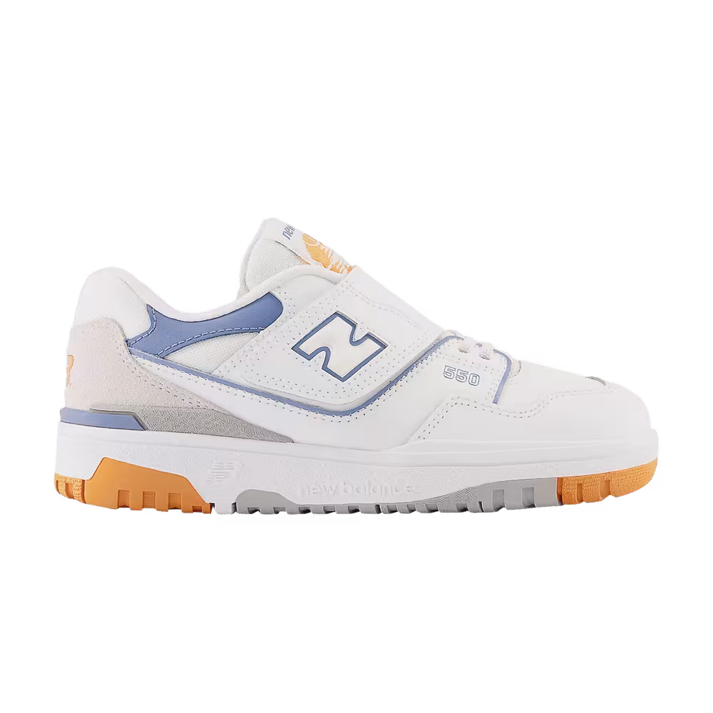 New Balance 550 Little Kid Wide White Mercury Blue
