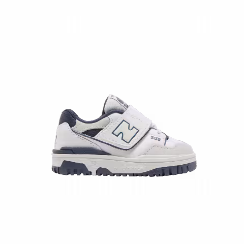 New Balance 550 Bungee Lace Top Strap Toddler 'White Vintage Indigo'