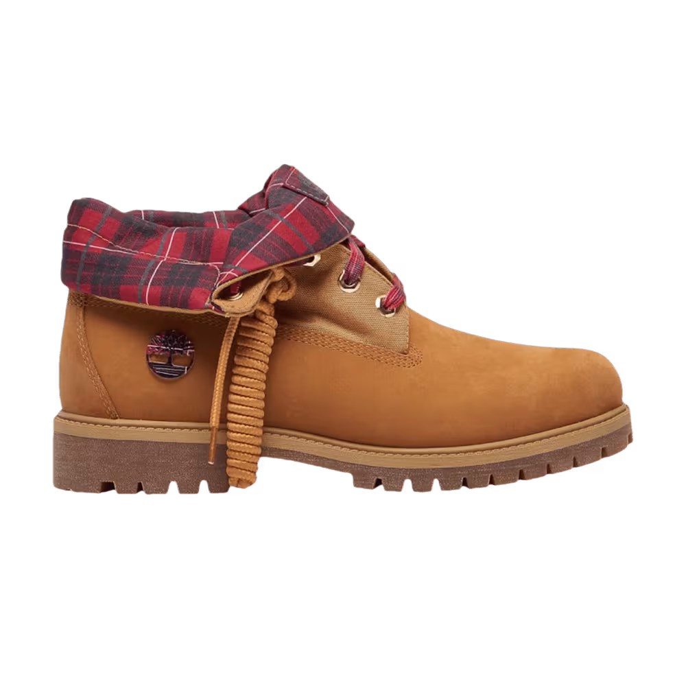 Timberland Roll Top Boot Wheat Plaid