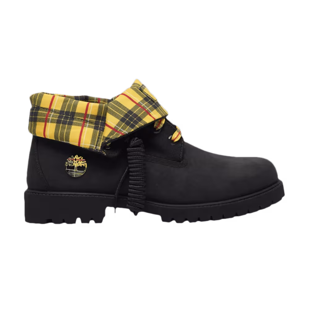 Timberland Roll Top Boot Black Plaid