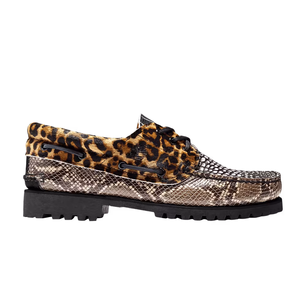 Chinatown Market x Timberland 3-Eye Lug Handsewn Boat Animal Print