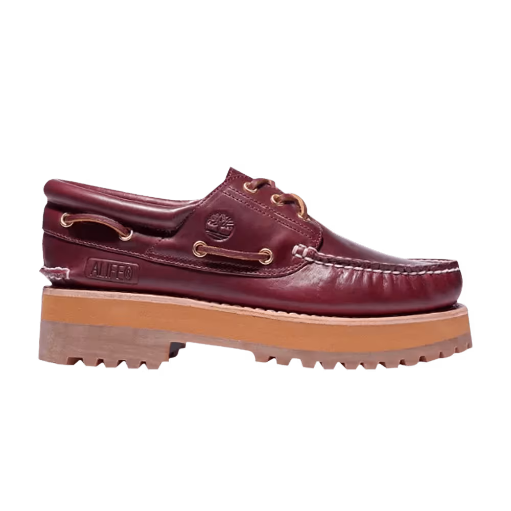 Alife x Timberland 3-Eye Classic Lug Boat Burgundy