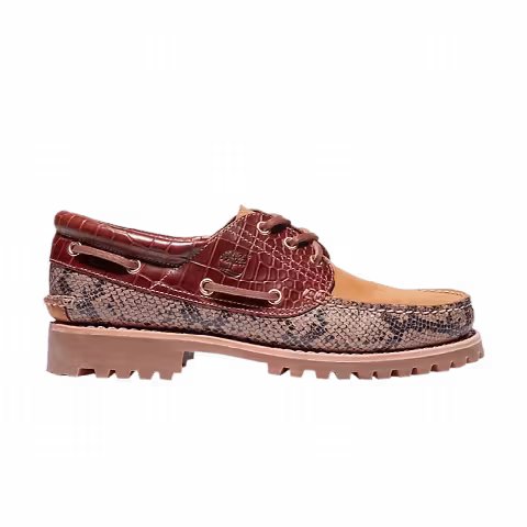 Timberland 3-Eye Classic Lug Boat 'Animalier Print - Brown'