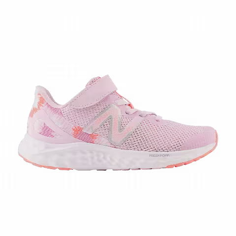 New Balance Fresh Foam Arishi v4 Bungee Lace Top Strap Little Kid X-Wide 'Raspberry Tie-Dye'
