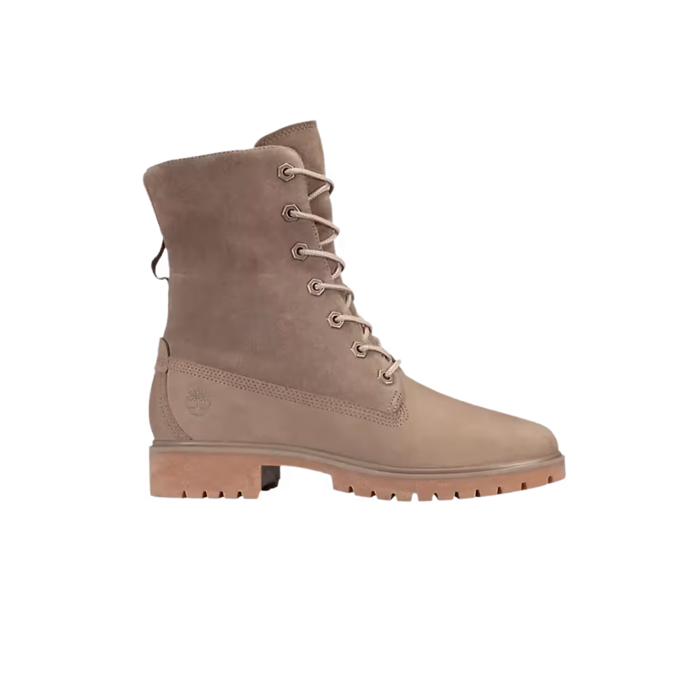 Timberland Women's Jayne Waterproof Fleece Fold-Down Boot Light Brown
