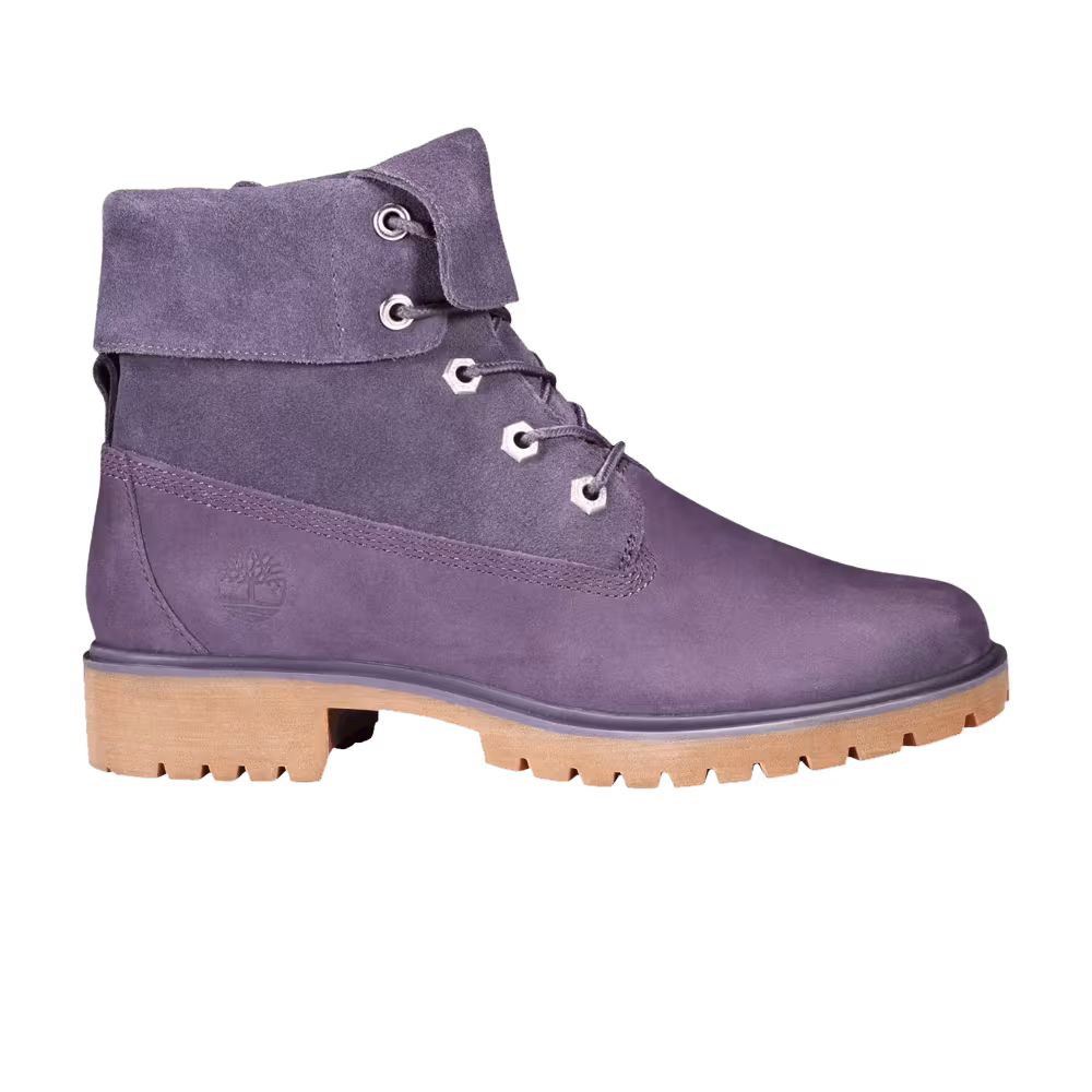 Timberland Women's Jayne Suede Fold Down Boot Dark Purple