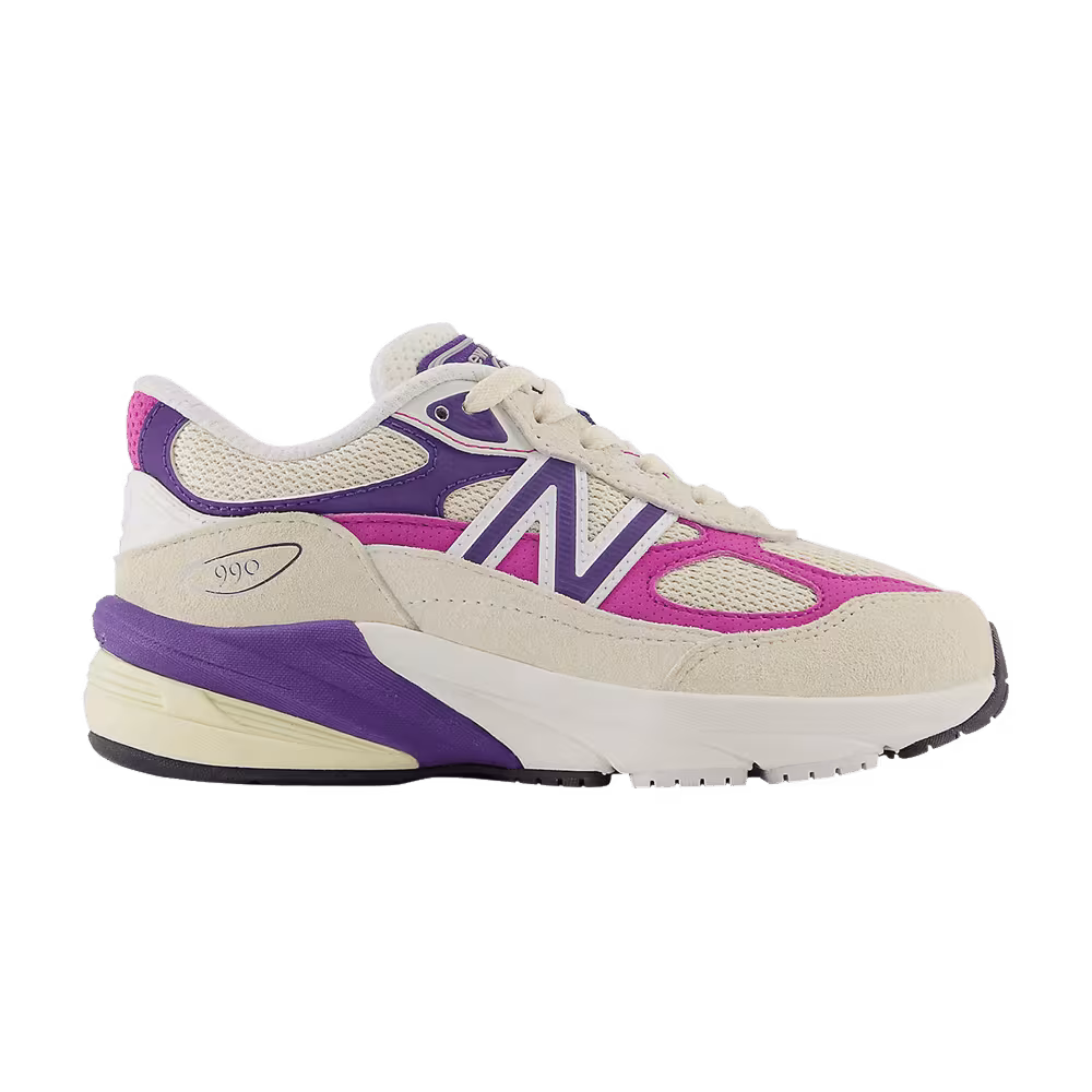 Teddy Santis x New Balance 990v6 Little Kid X-Wide Macadamia Nut Magenta