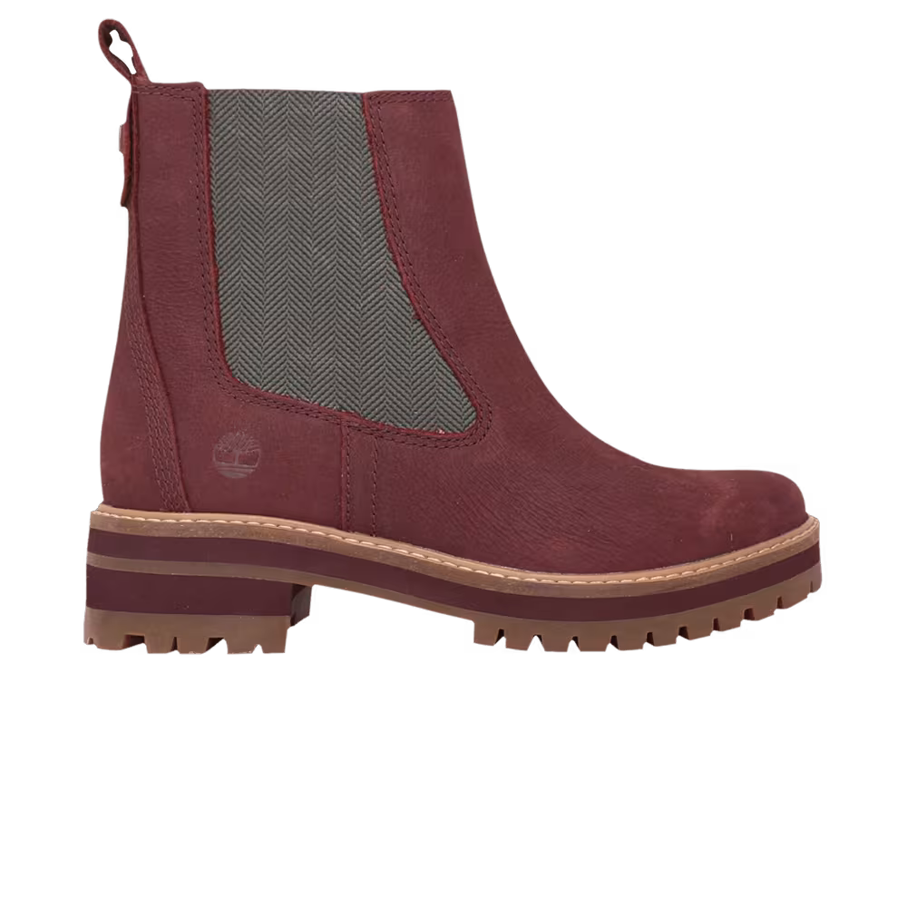 Timberland Women's Courmayeur Valley Chelsea Boot Burgundy
