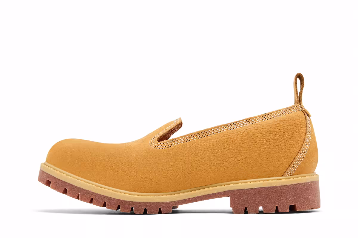 Telfar x Timberland Slip On Loafer Wheat, view 4